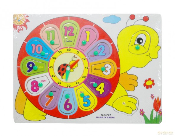 Puzzle drewniane zegar