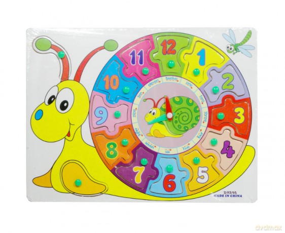 Puzzle drewniane zegar