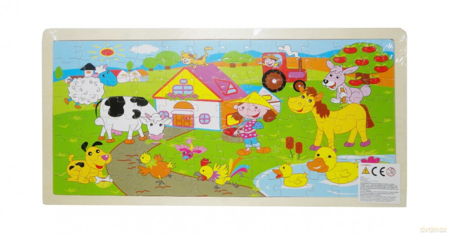 Puzzle drewno
