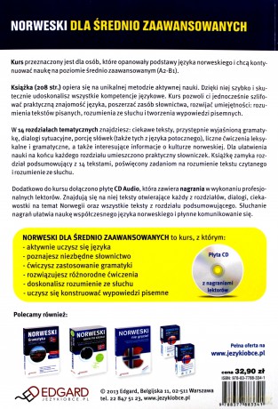Norweski Dla Średnio Zaawansowanych Poziom A2-B1 [KSIĄŻKA]
