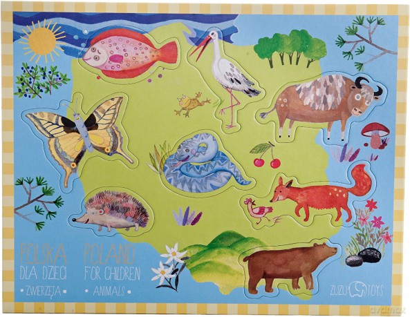 Polska Dla Dzieci Zwierzęta [PUZZLE]