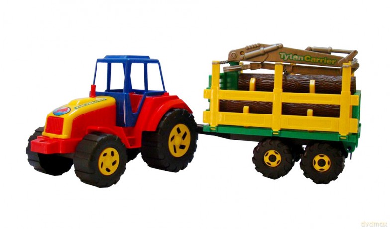 Traktor tytan drewno