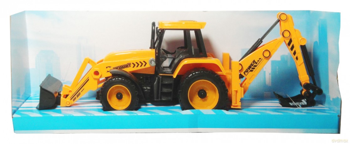 Traktor z koparką