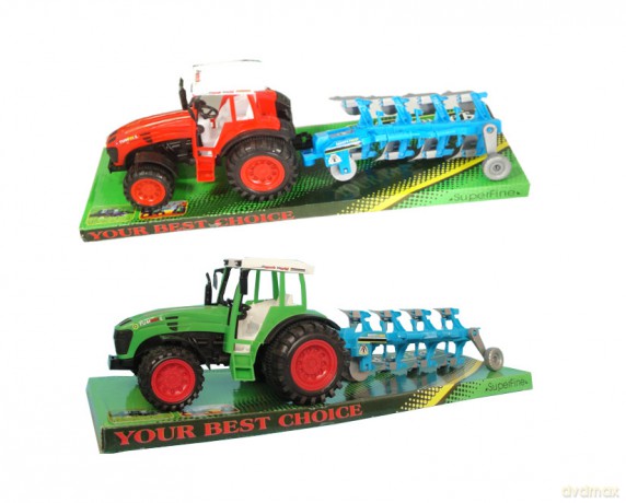 Traktor z pługiem
