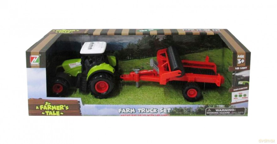 Traktor z przyczepą