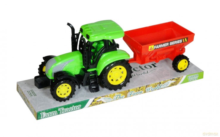 Traktor z przyczepą