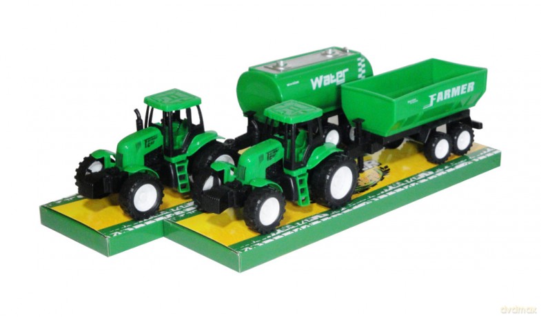 Traktor z przyczepą