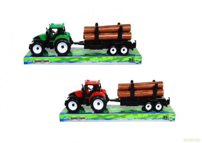 Traktor z przyczepą
