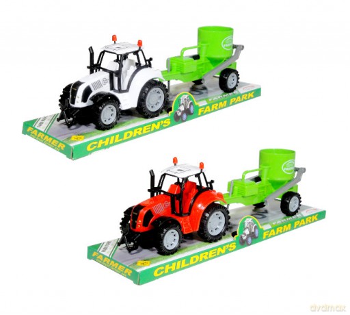Traktor z przyczepą