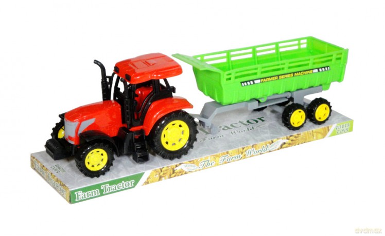 Traktor z przyczepą
