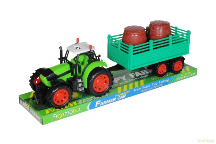 Traktor z przyczepą