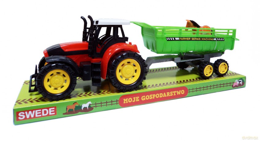 Traktor z przyczepą