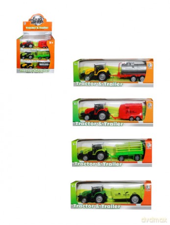 Traktor z przyczepą