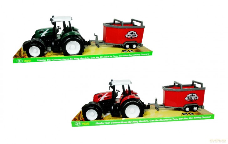 Traktor z przyczepą