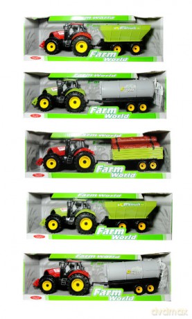 Traktor z przyczepą