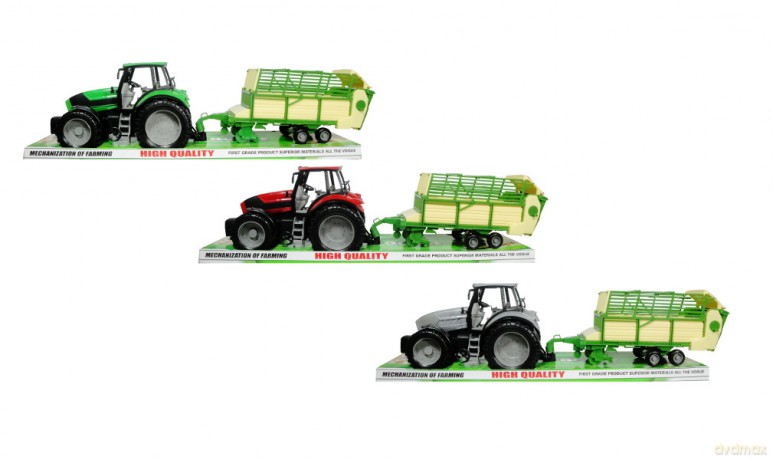Traktor z przyczepą