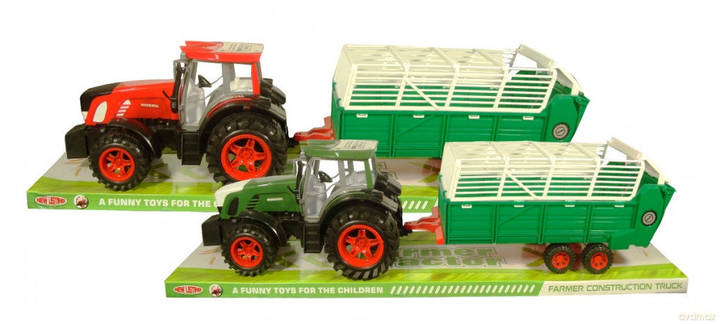 Traktor z przyczepą