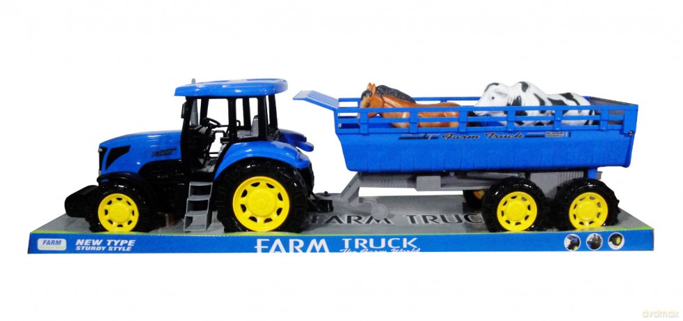 Traktor z przyczepą