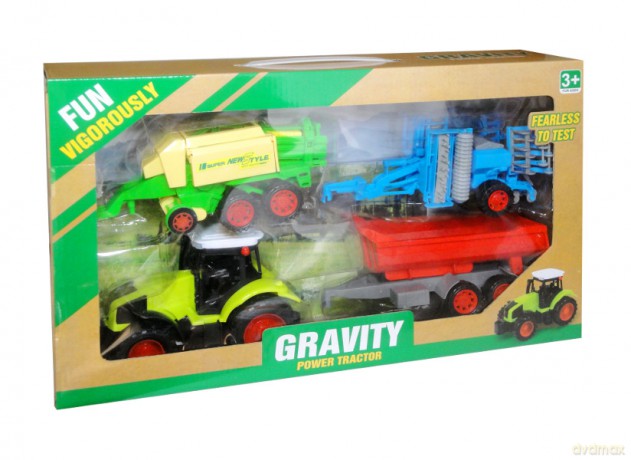Traktor z przyczepą + 2 maszyny