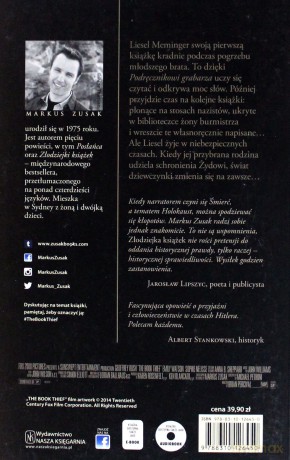 Złodziejka Książek - Markus Zusak (okładka filmowa) [KSIĄŻKA]