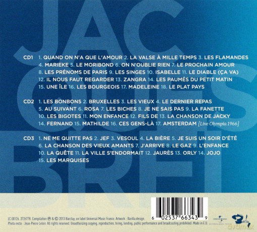 Jacques Brel: 50 Plus Belles Chansons (PL) (digipack) [3CD]