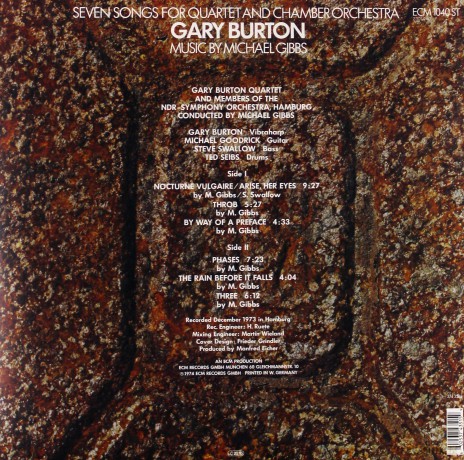 Gary Burton: Seven Songs For Quartet And Chamber Orchestra (Reedycja) [WINYL]