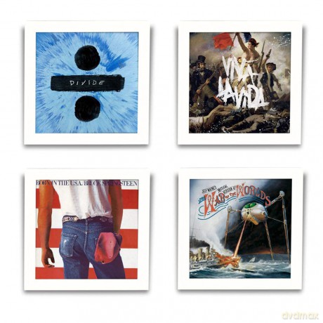 Show And Listen White Lp Flip Frame 4 Pack