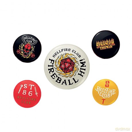 Stranger Things 4 (Hellfire Club) Badge Pack