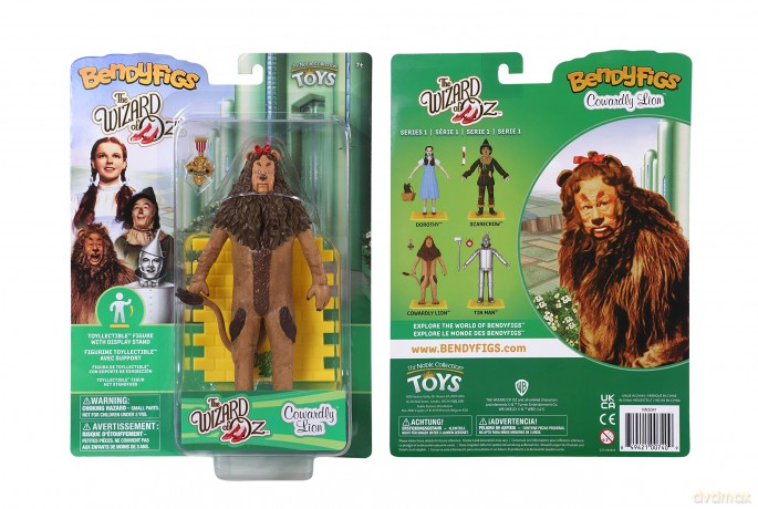 The Wizard Of Oz Cowardly Lion Bendyfig (With His Badge Of Courage)
