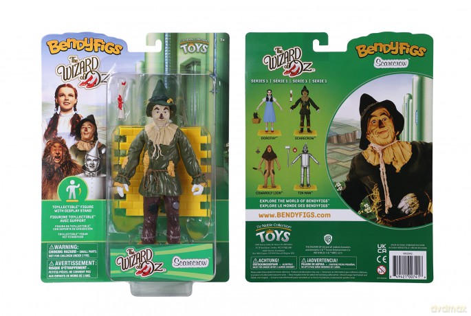 The Wizard Of Oz Scarecrow Bendyfig Figurine (With His Diploma)