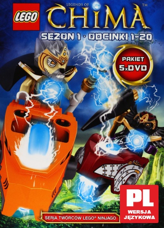 LEGO Chima część 1+2+3+4+5 (odc. 1-20) [BOX] [5DVD]
