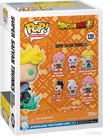 Animation Dragon Ball Super Super Saiyan Trunks z mieczem Funko POP [FIGURKA]