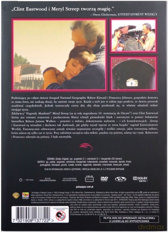 Co się wydarzyło w Madison County (Zakochane Kino) [DVD]