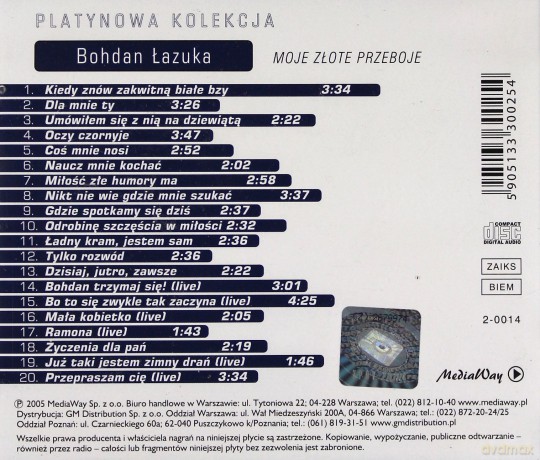 Bohdan Łazuka: Moje Złote Przeboje [CD]