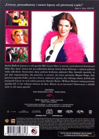 Miss Agent 2: uzbrojona i urocza (Zakochane kino) [DVD]