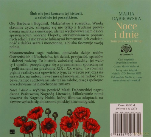 Noce i dnie (Tomy 1-2) - Maria Dąbrowska [AUDIOBOOK]