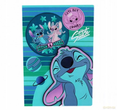 Paczka Zeszyt A5 32 k. kratka Disney Core wzór 2 Stitch 6 szt.