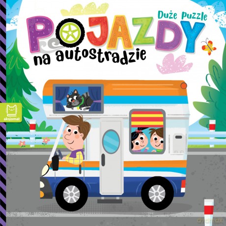 Pojazdy na autostradzie. Duże puzzle - Grażyna Wasilewicz [KSIĄŻKA]