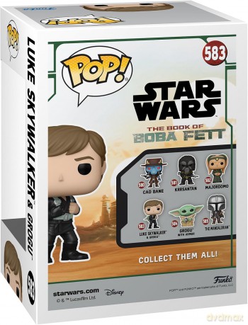 Star Wars Księga Boby Fetta Luke Skywalker and Grogu Funko POP [FIGURKA]