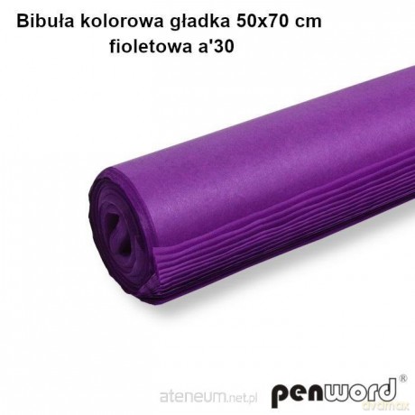 Bibuła kolorowa gładka fiolet 50x70cm 30 arkuszy