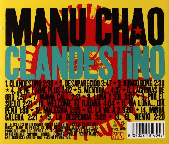 Manu Chao: Clandestino [CD]