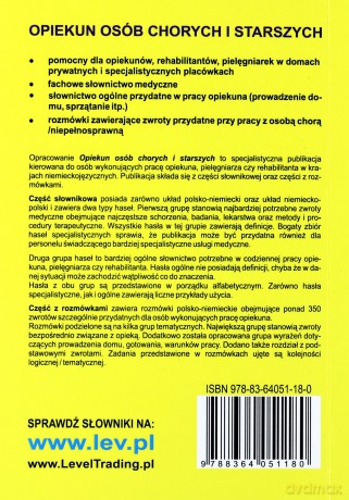 Opiekun osób chorych i starszych. Słownik tematyczny polsko-niemiecki, niemiecko-polski wraz z rozmówkami [KSIĄŻKA]