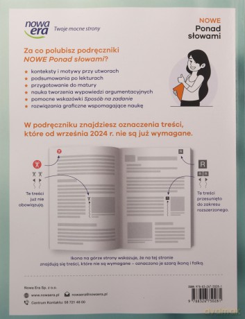 Język polski LO 1 Nowe Ponad słowami cz.1 podręcznik zakres podstawowyiR - Małgorzata Chmiel, Joanna Kościerzyńska, Aleksandra Wróblewska [KSIĄŻKA]