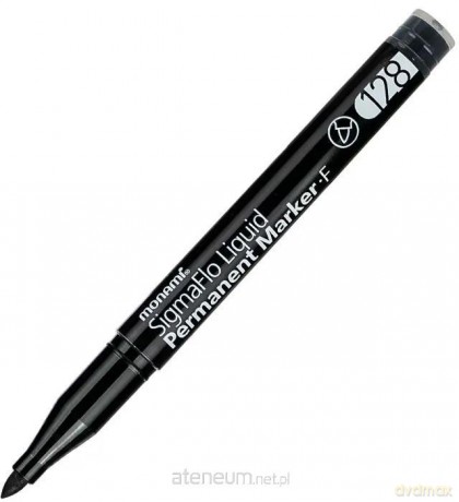 Marker permanentny SigmaFlo czarny (12szt)