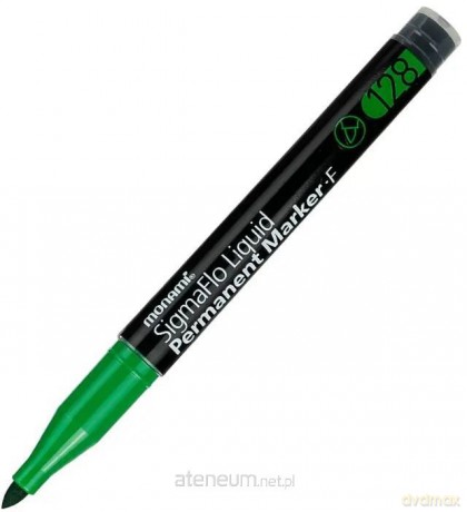 Marker permanentny SigmaFlo zielony (12szt)