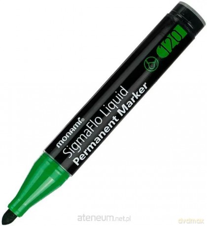 Marker permanentny SigmaFlo zielony (12szt)