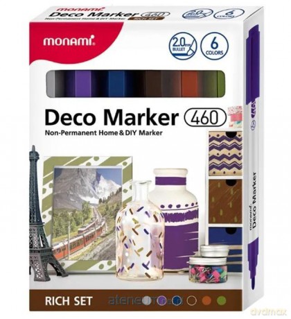 Markery akrylowe Deco Marker 6kol rich