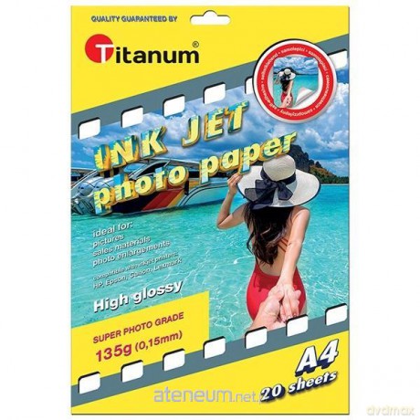 Papier A4/20K 135g fotograficzny do drukarek
