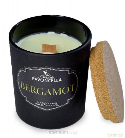 Świeczka sojowa Bergamot czarna 135g