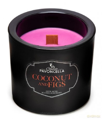 Świeczka sojowa Coconut and Figs czarna 170g